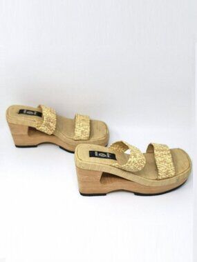 LEI 90s Y2K Chunky Cut Out Platform Sandals Size 10